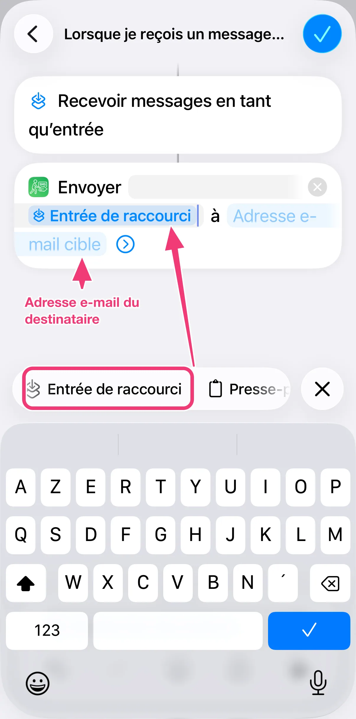 Capture : configuration de l’e-mail