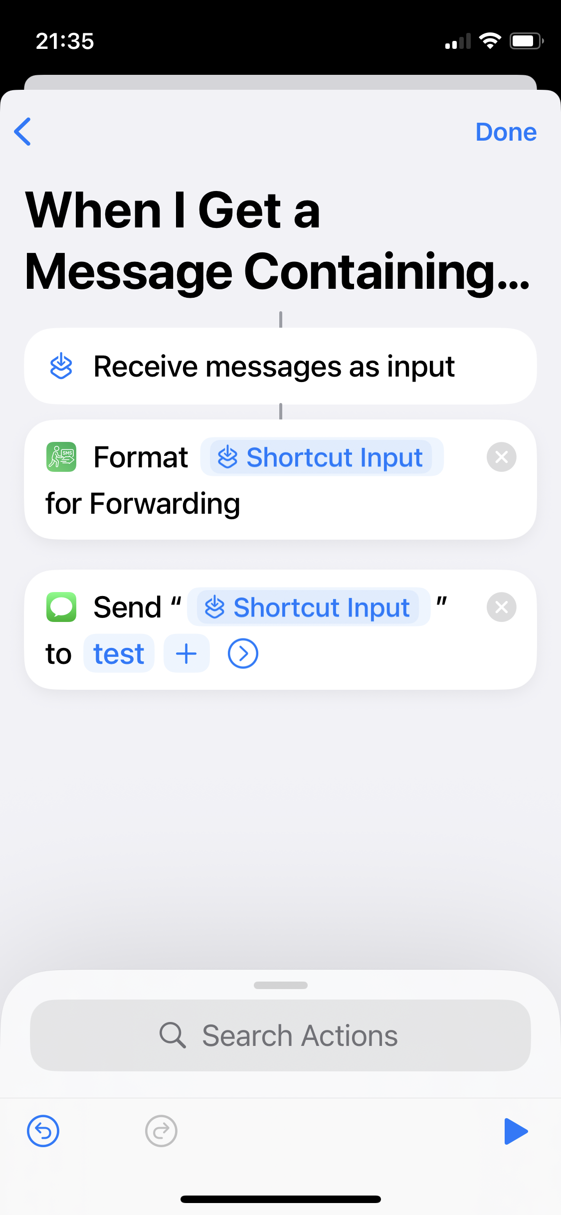 Screenshot Select Recipient