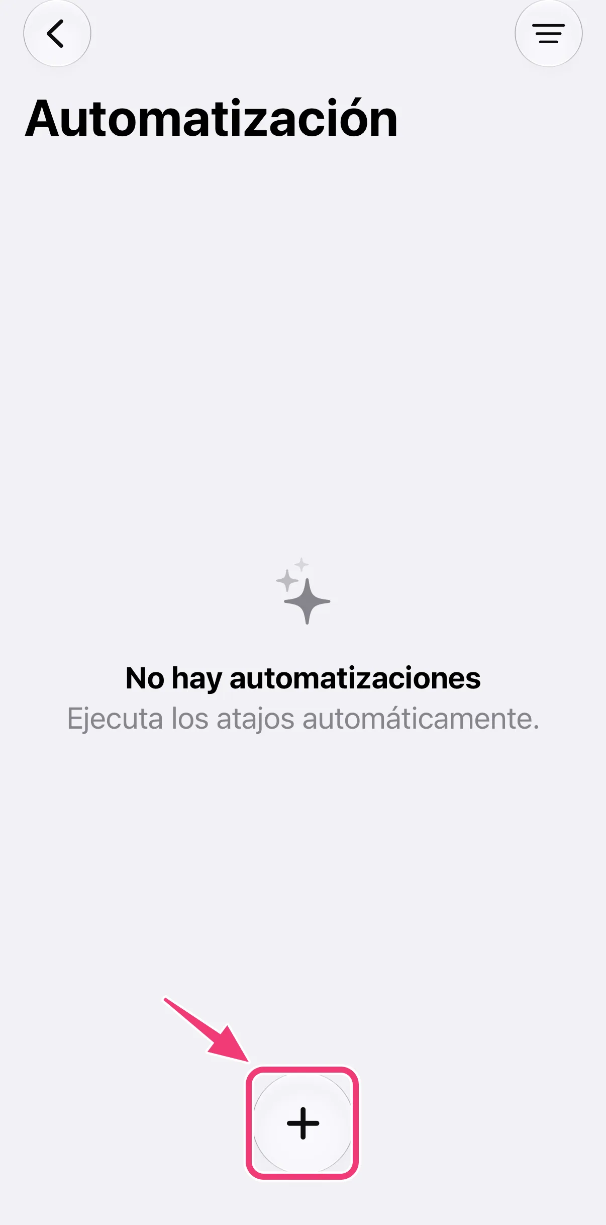 Captura: añadir una nueva automatización