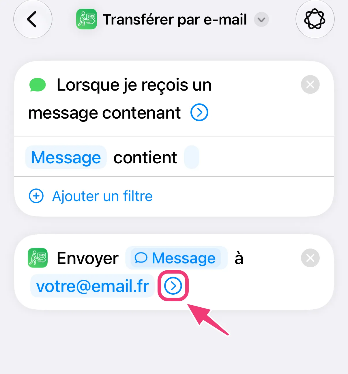 Capture : afficher plus d’options